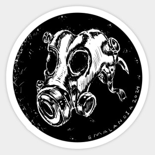 Mask  Number 1 recovered in bunker Sticker